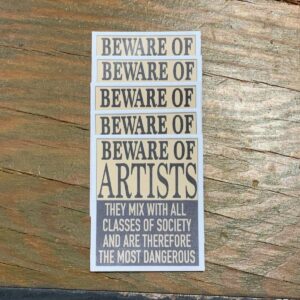 2 "Sticker | Be Ware of Artist