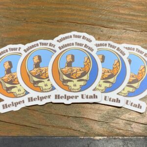 3" Sticker | Balance Your Brain Helper, Utah